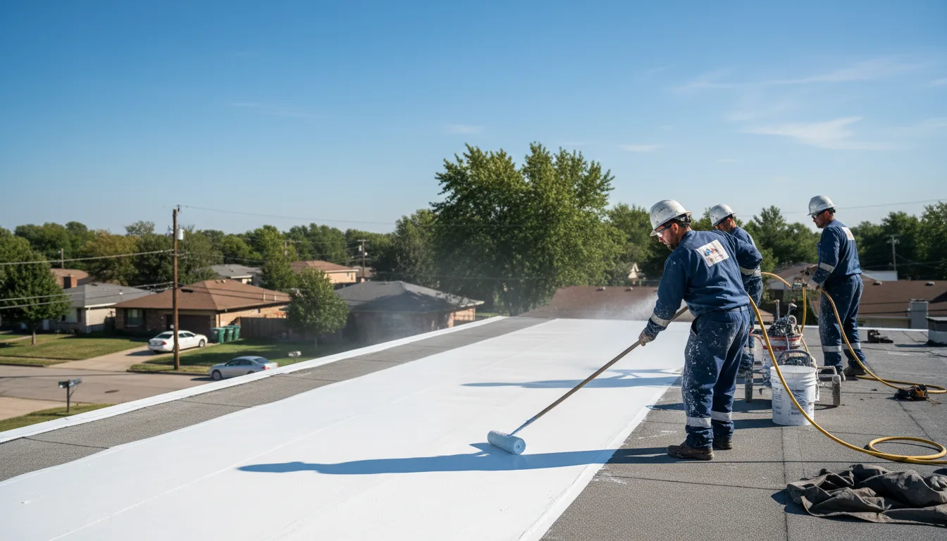 Commercial roof coating in Lillie, LA near me